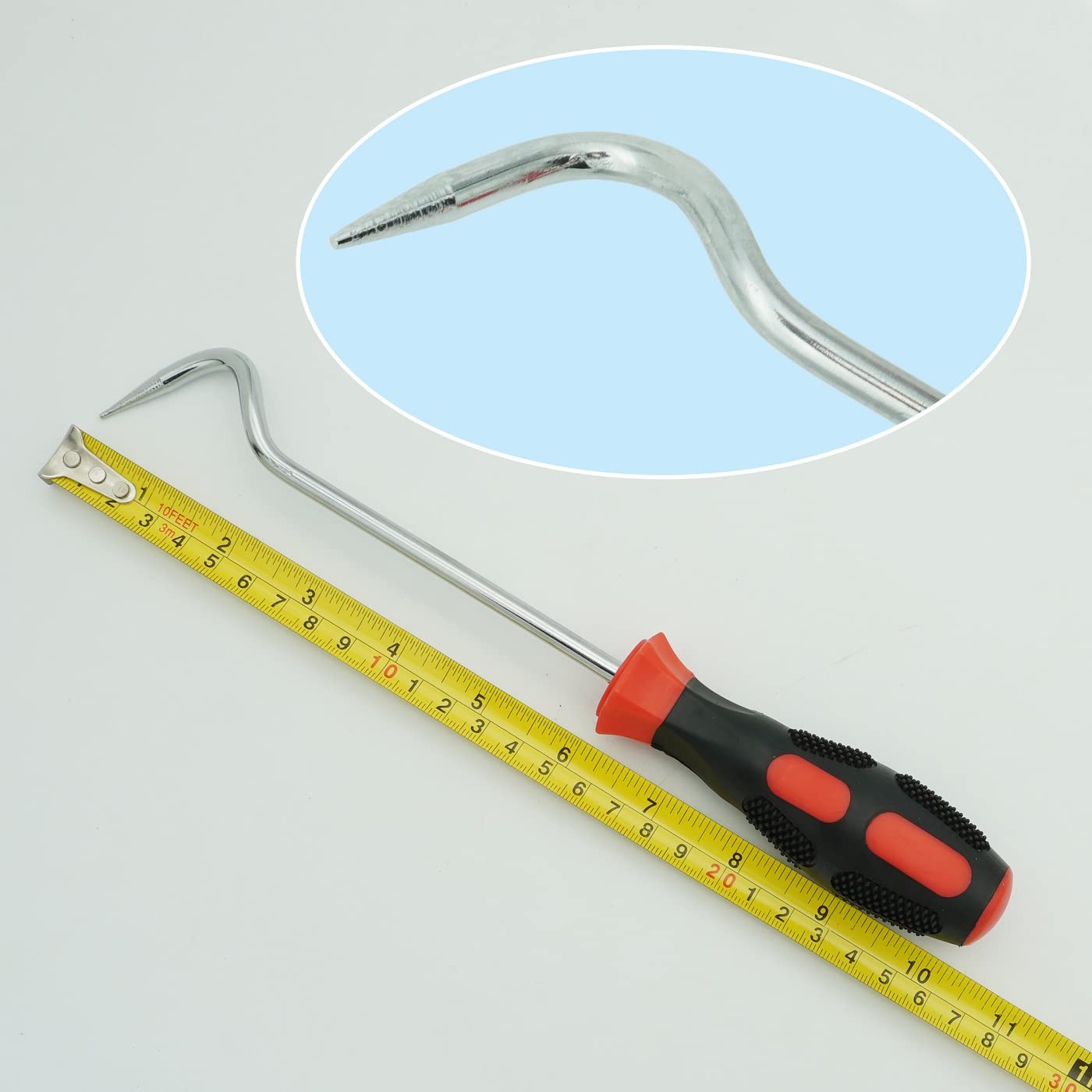 VASTOOLS hose puller tool in use on a radiator hose