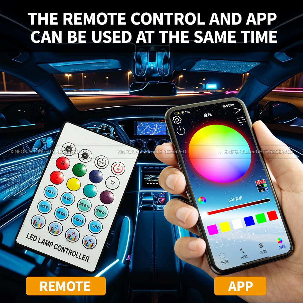 VAUNGIUG app control shows 16 million colors for mood settings.