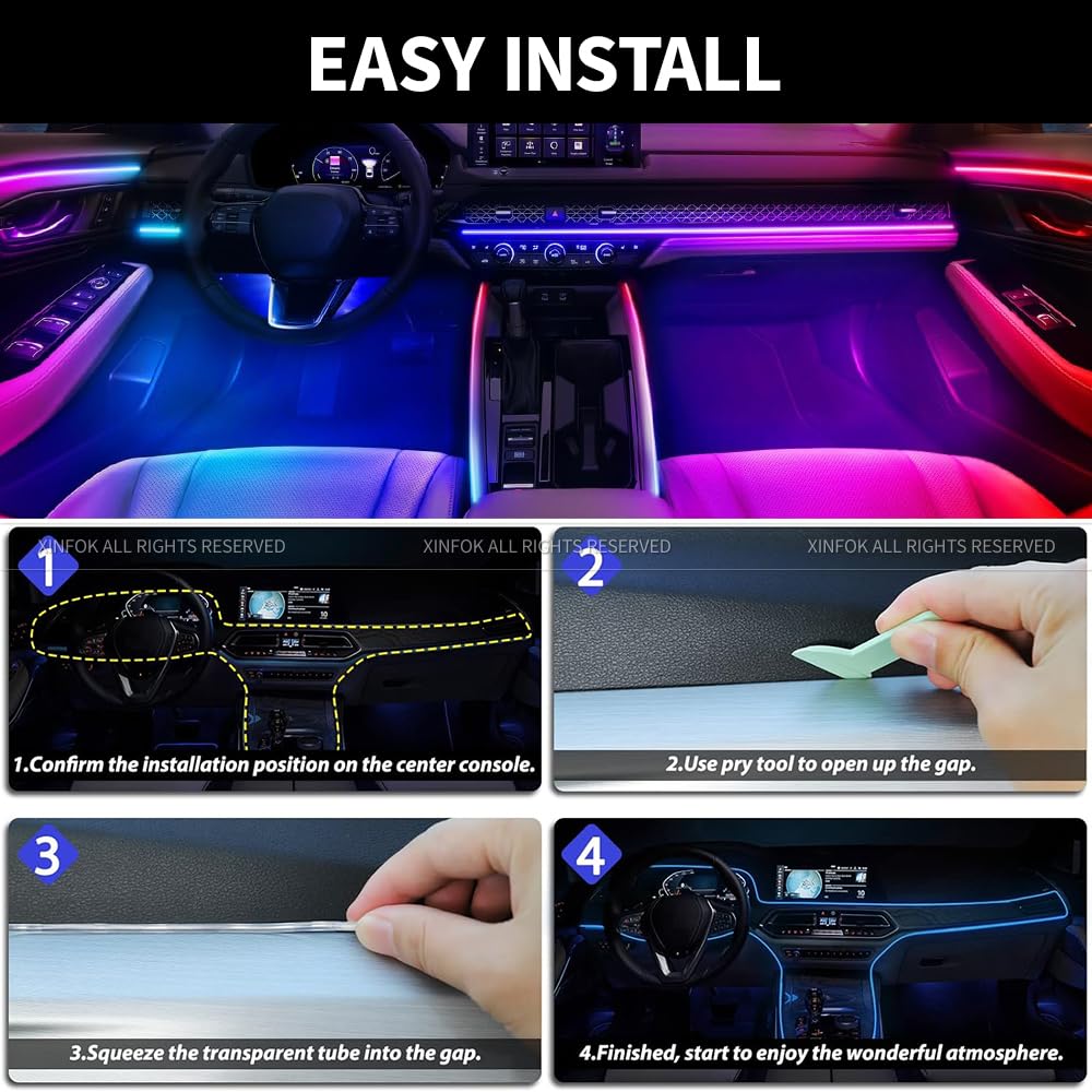 VAUNGIUG music-sync feature responds to rhythm for dynamic lighting effects.