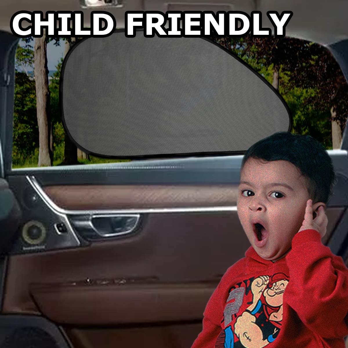 VaygWay Car Sun Shades help keep the interior cooler during sunny commutes.