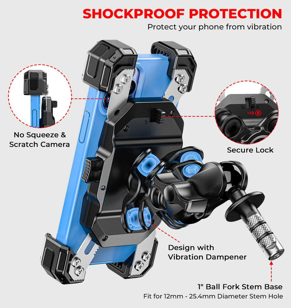 VAZESWIN anti-theft double socket arm enhances mount security