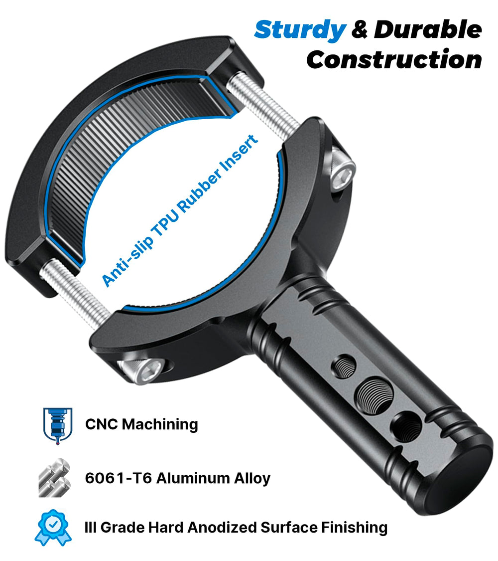VAZESWIN CNC machined clamp bracket demonstrates precise fit and durability.