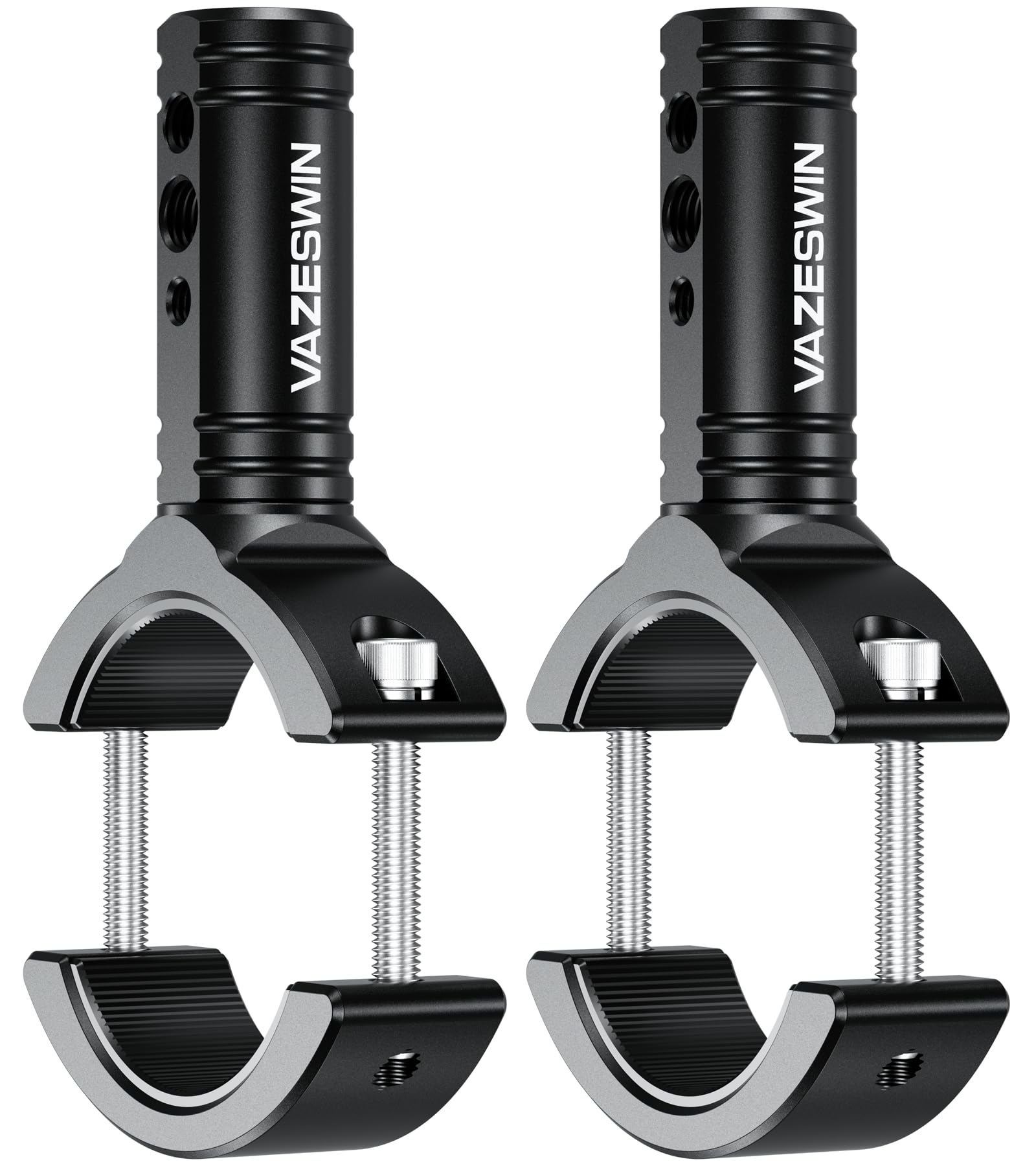 VAZESWIN light bar mount on 1.38-2.44 inch roll cage for secure off-road lighting.