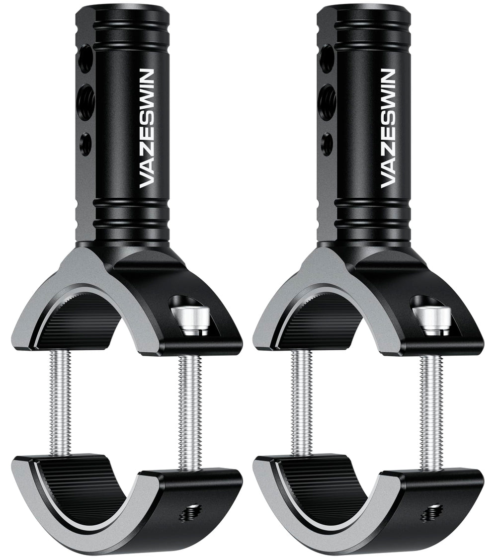 VAZESWIN light bar mount on 1.38-2.44 inch roll cage for secure off-road lighting.