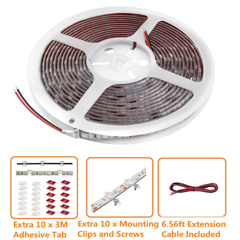 Vbakor RV Awning Lights screws and clips for sturdy installation