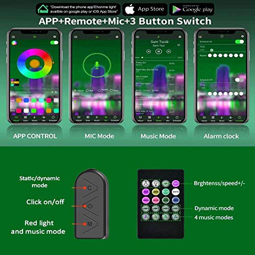 Vbakor music sync mode lights react to RV party rhythms
