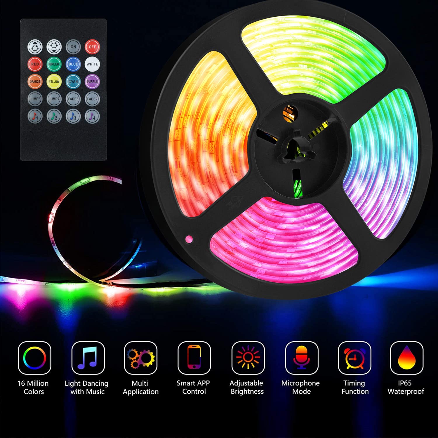 Vbakor remote control for quick lighting changes without app