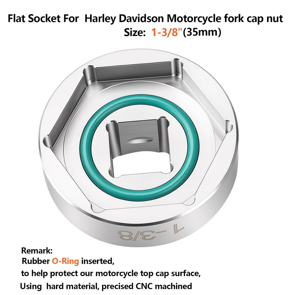 vbaxy Harley-Davidson fork cap installation tool for Sportster and Big Twin