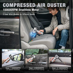 VCAN ACTIVE cordless vacuum demonstrating strong suction and portability