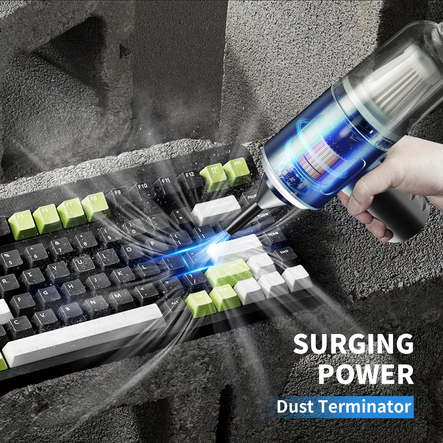 Vcwtty reusable filter and dust cup for easy maintenance