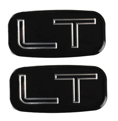 Vdficar LT emblem 3D sticker, two pieces, quick self-adhesive upgrade for Chevy trucks.