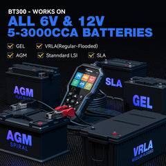VDIAGTOOL BT300 cables and clips enable universal testing across vehicles.