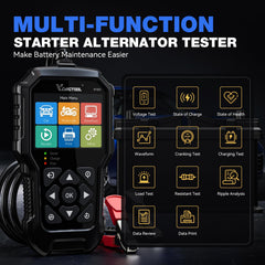 VDIAGTOOL BT300 display closeup highlights clear readings for diagnostics.