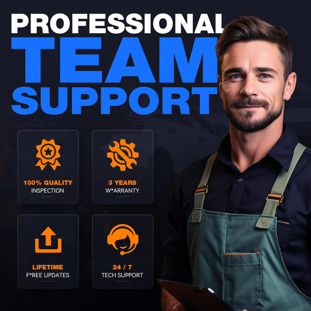 VDIAGTOOL VD30 Pro warranty badge and update access for ongoing support.