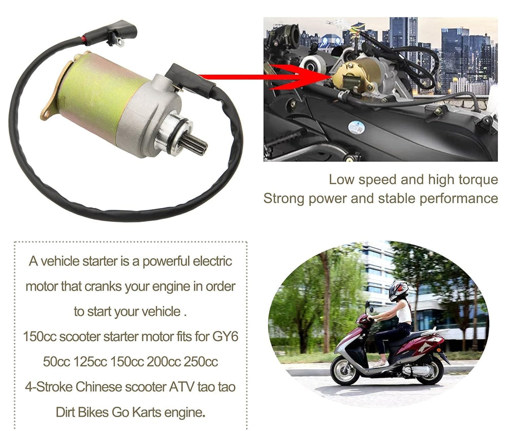 VECKYJL starter kit includes motor and relay for replacement