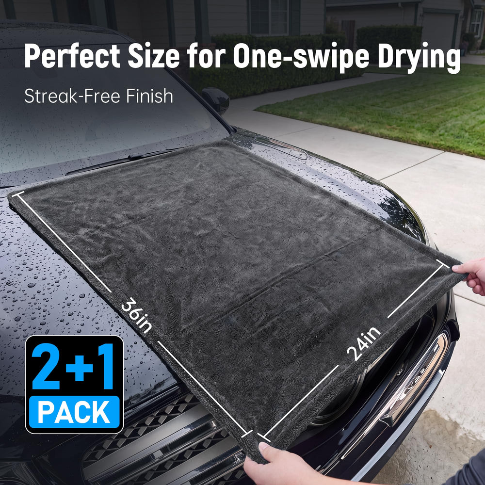 Veco small detail towel wiping side mirror for streak-free glass and trim finish