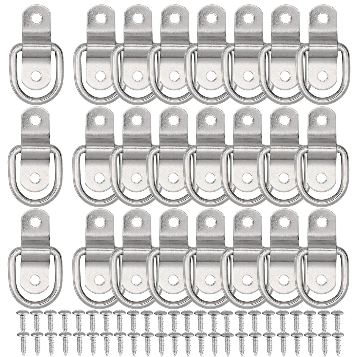 VEEBELL 24-pack D rings anchors for secure trailer cargo