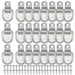 VEEBELL 24-pack D rings anchors for secure trailer cargo