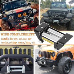 VEEBELL winch roller fairlead side view ensures aligned pull and reduced rope wear