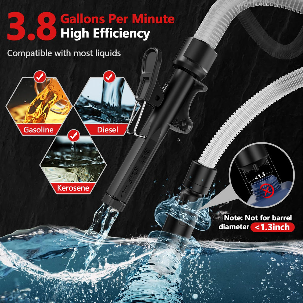 VEECAP portable dual-power pump works from batteries or USB-C power sources.
