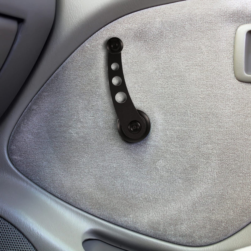 Veemoon car interior upgrade with reusable crank handles.