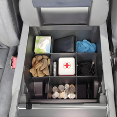 Vehicle OCD SLX197 full-console fit with bucket seats for Ford F-150.