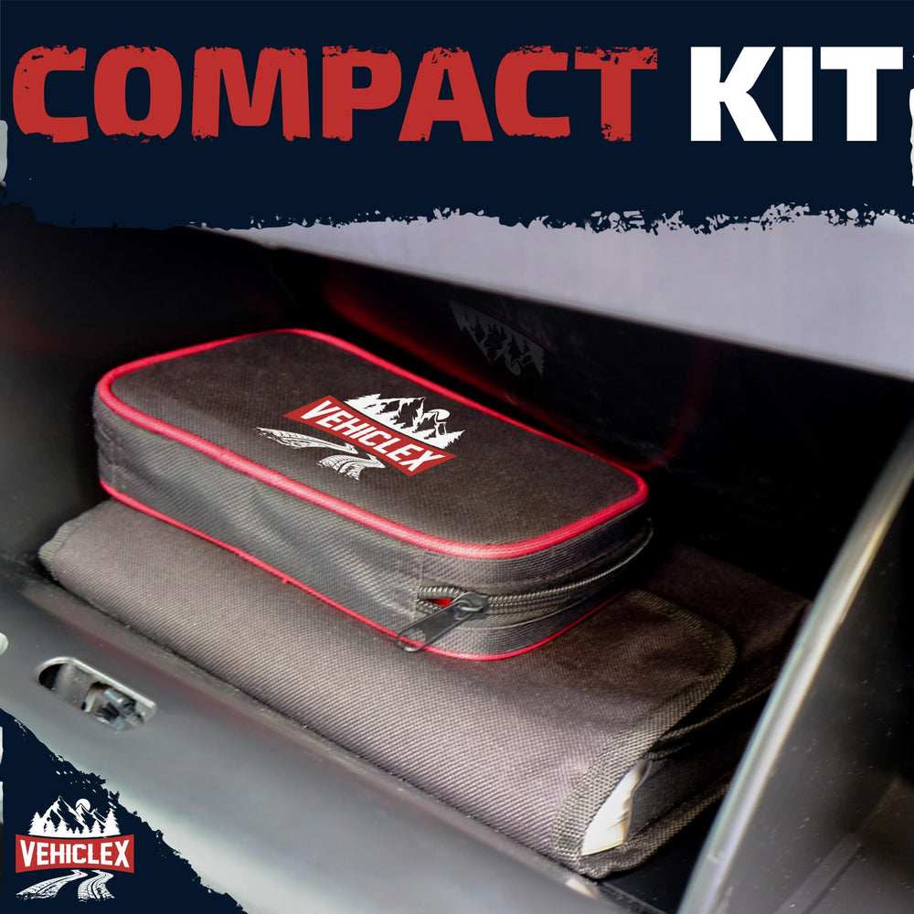 Vehiclex roadside emergency kit supports versatile vehicles from cars to lawn equipment