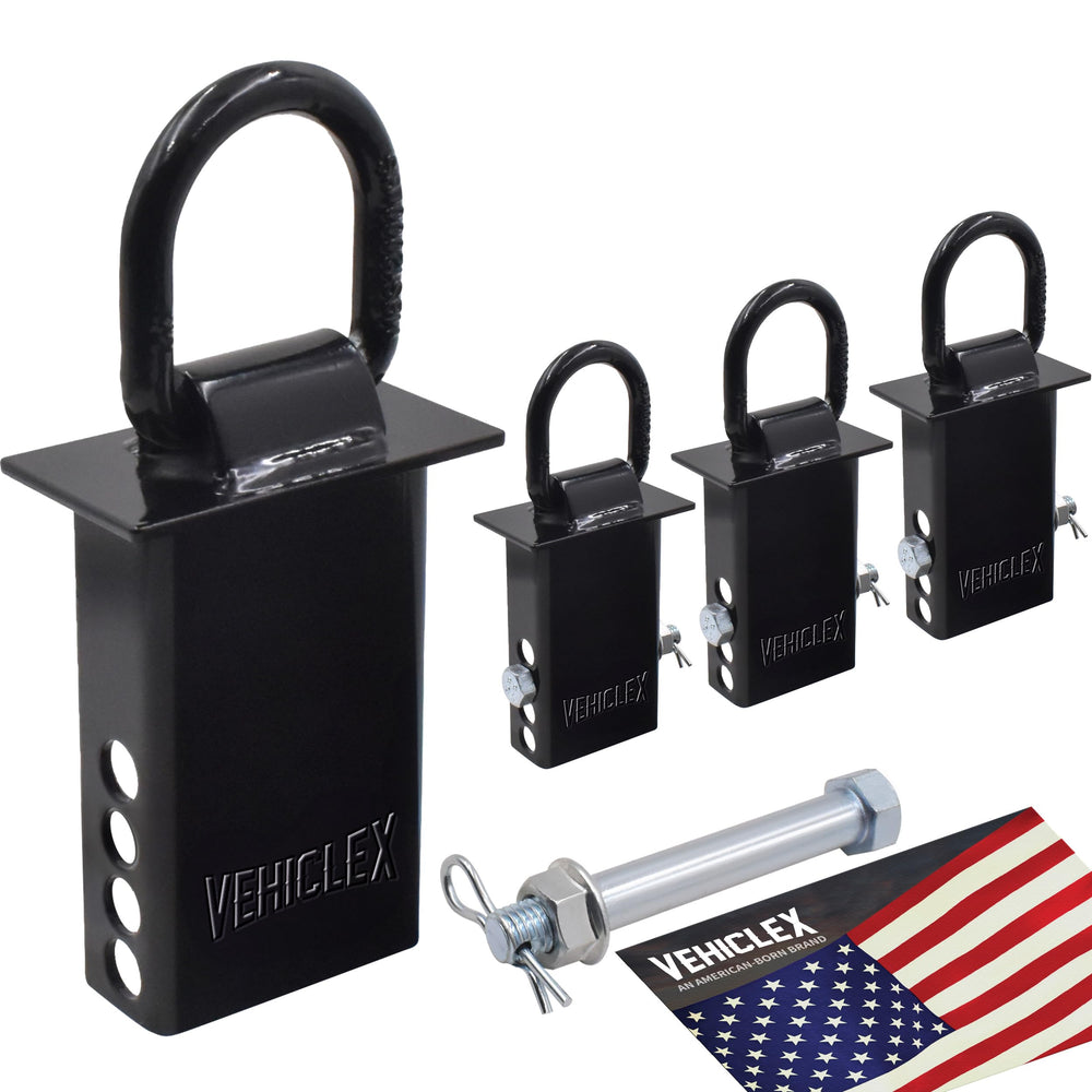 Vehiclex stake pocket D-ring anchors front view shows rugged construction for secure tie-downs