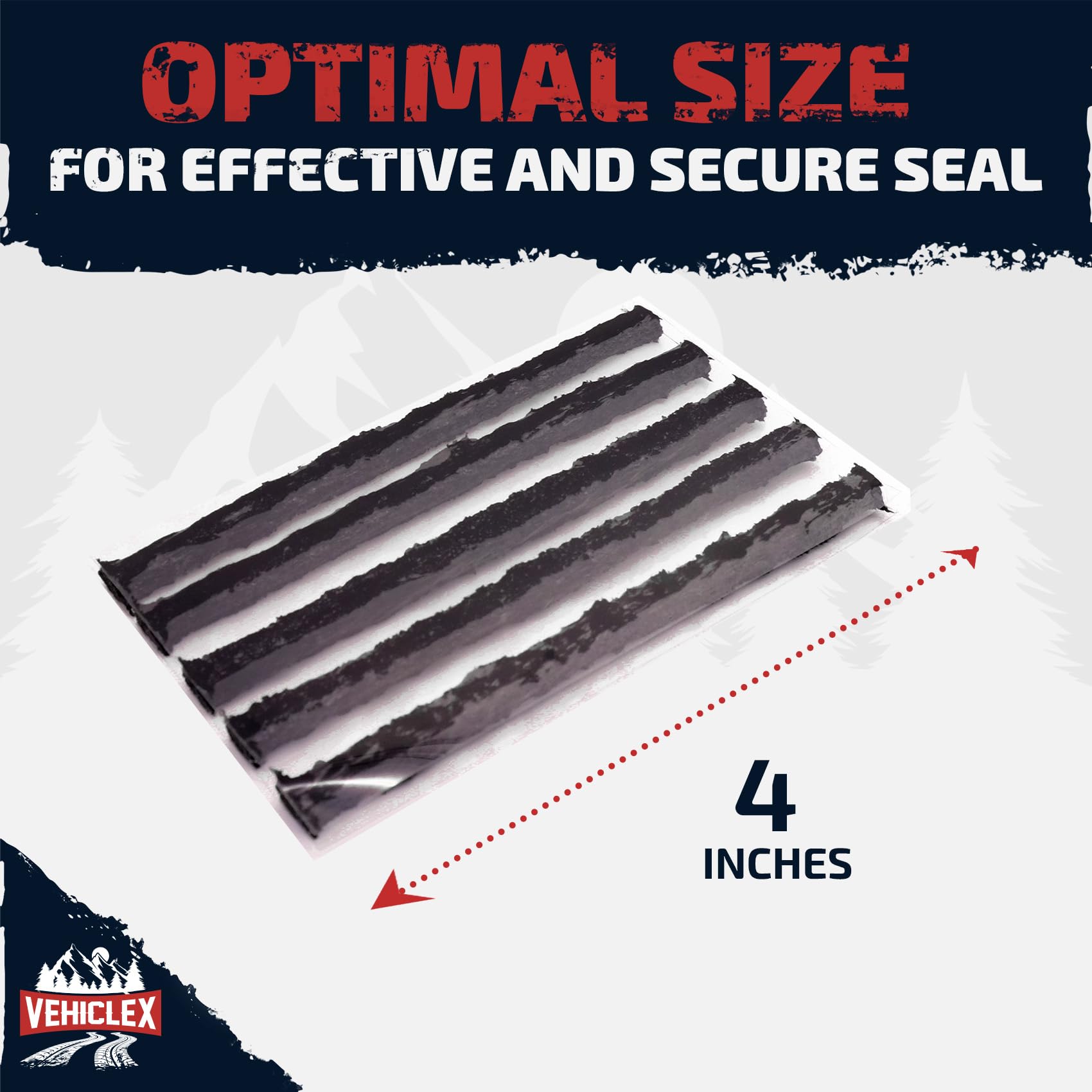 Vehiclex tire strings sealing a puncture for quick on-the-go fixes