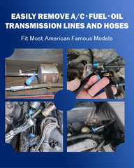 VEHIRETL fuel line disconnect tools, precise sizes protect lines during removal