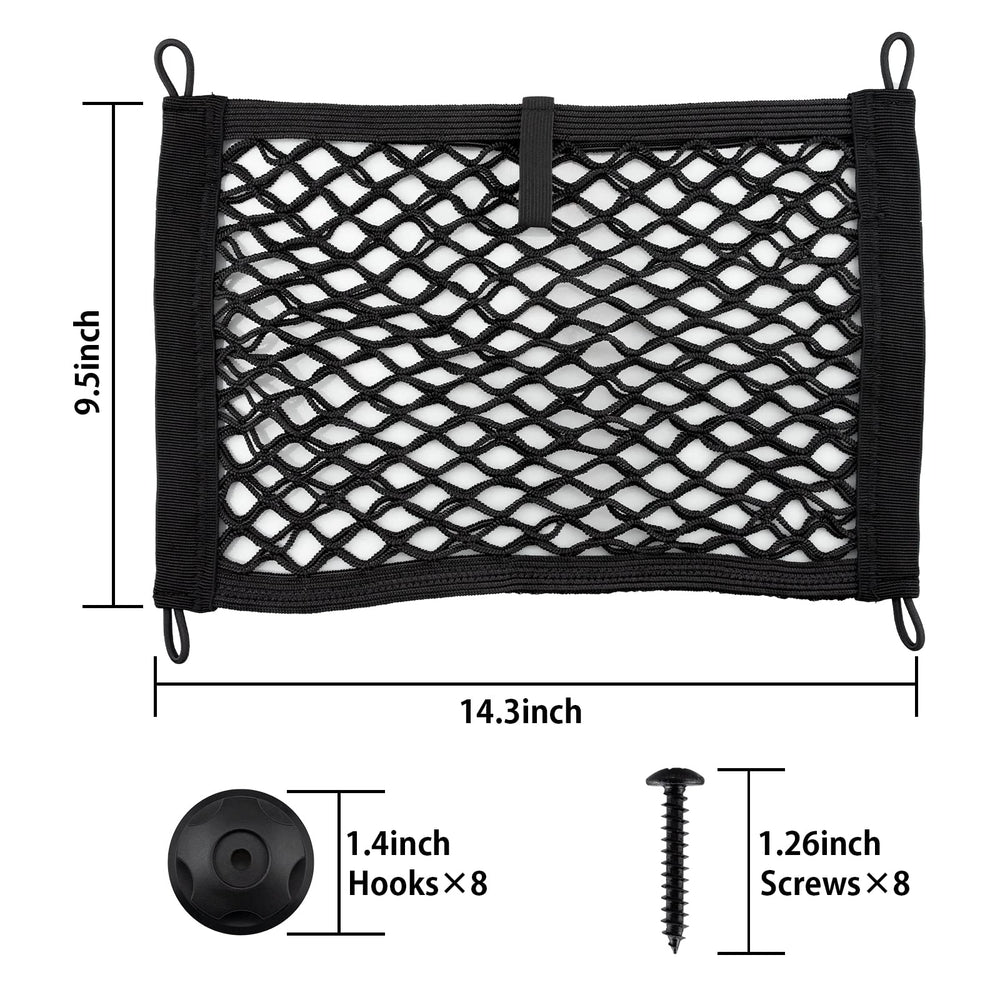 VEHIRIE RV storage netting keeps bathroom items reachable and neat