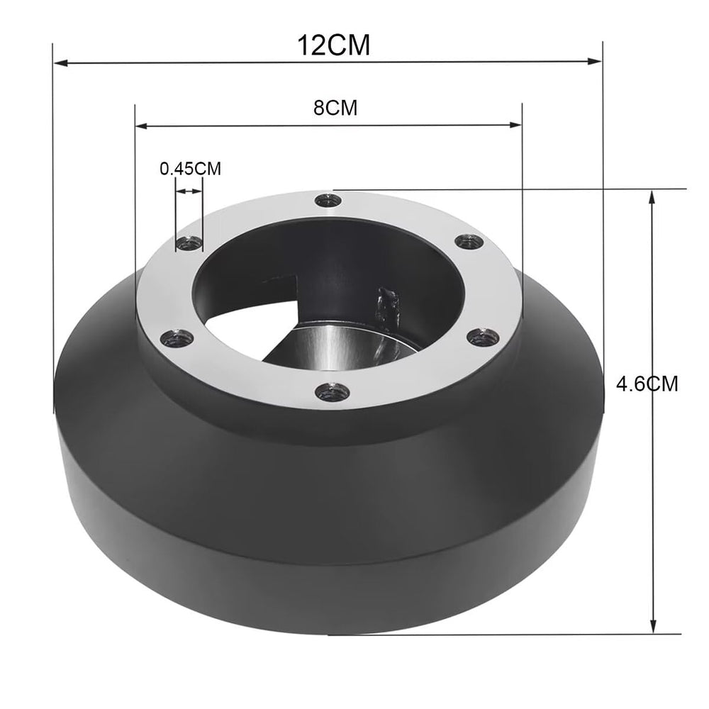 Vehjunc hub adapter for Acura RSX/TSX; improves aftermarket wheel fit and alignment.
