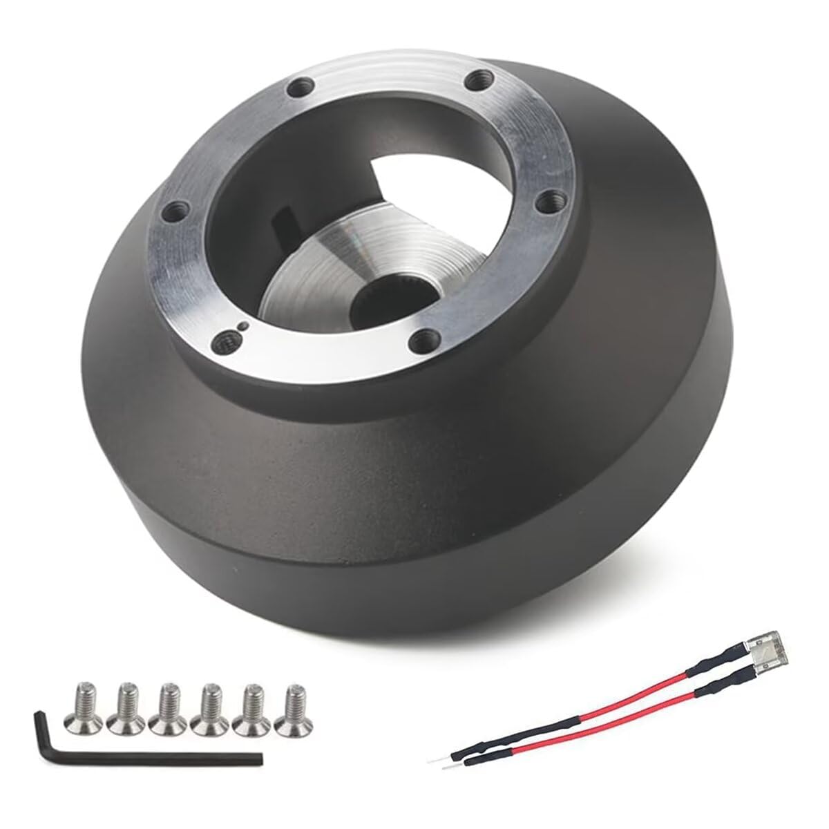 Vehjunc short hub adapter for Honda Civic; enhanced wheel compatibility and steering control.