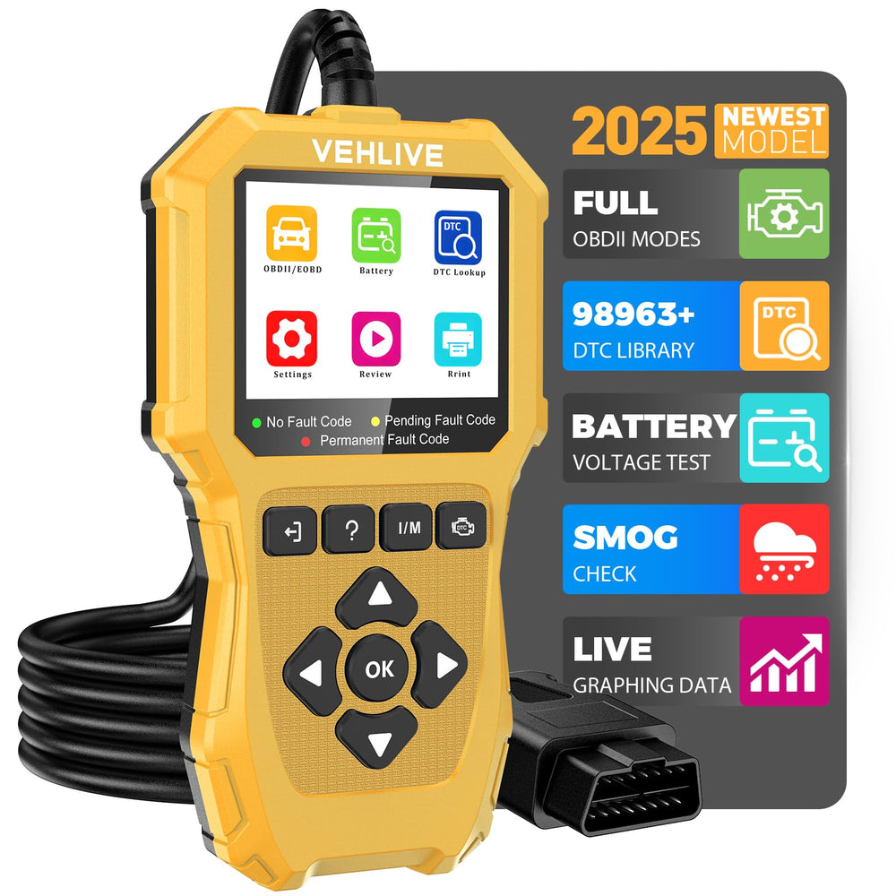 VEHLIVE V880 MOTO device front display for quick on-the-go diagnostics