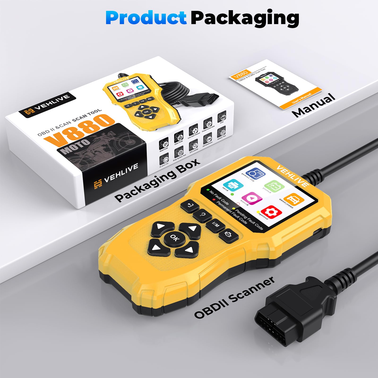 VEHLIVE V880 MOTO software upgrade via USB for new features