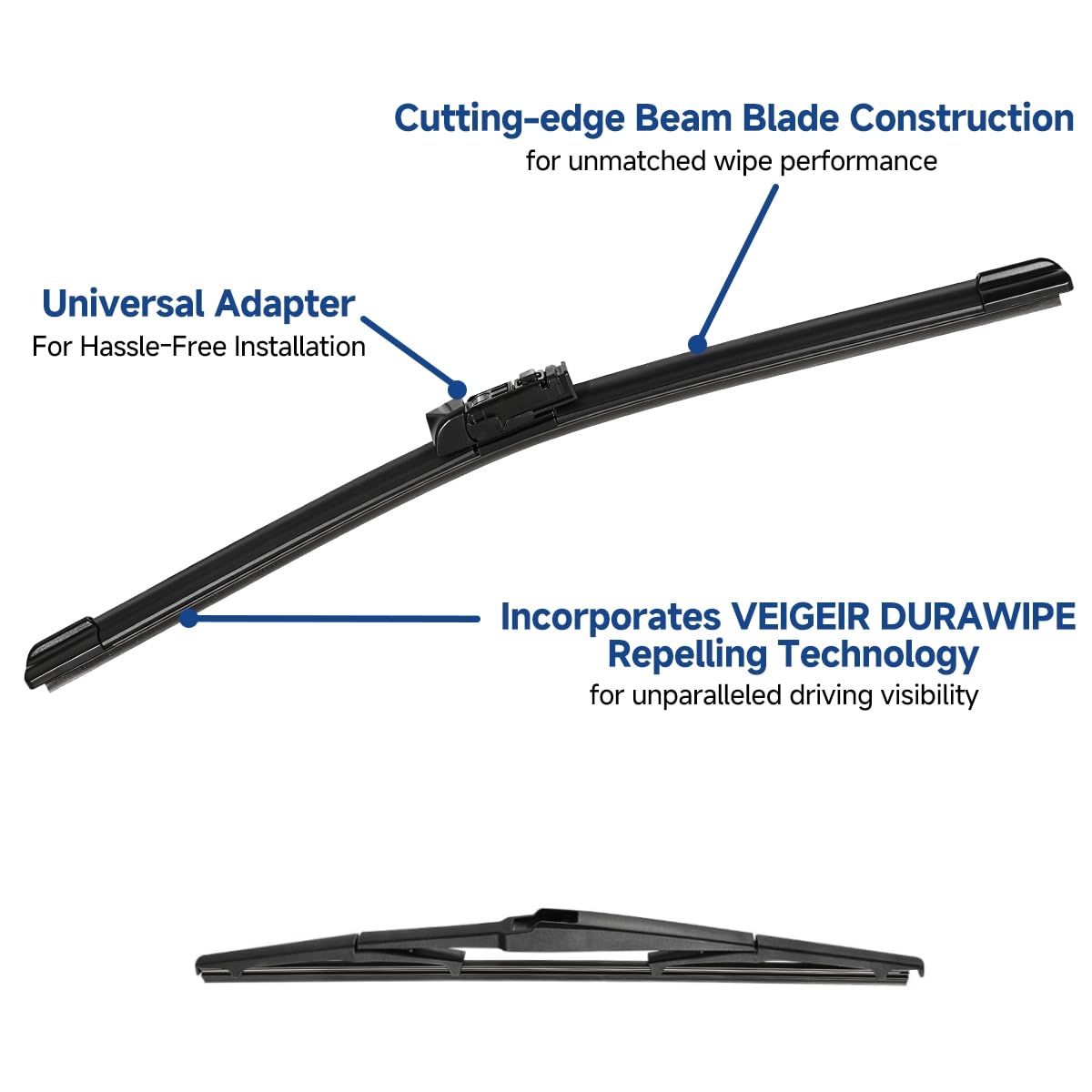 VEIGEIR front 18-inch wiper blade ensuring precise fit and reliable wiping