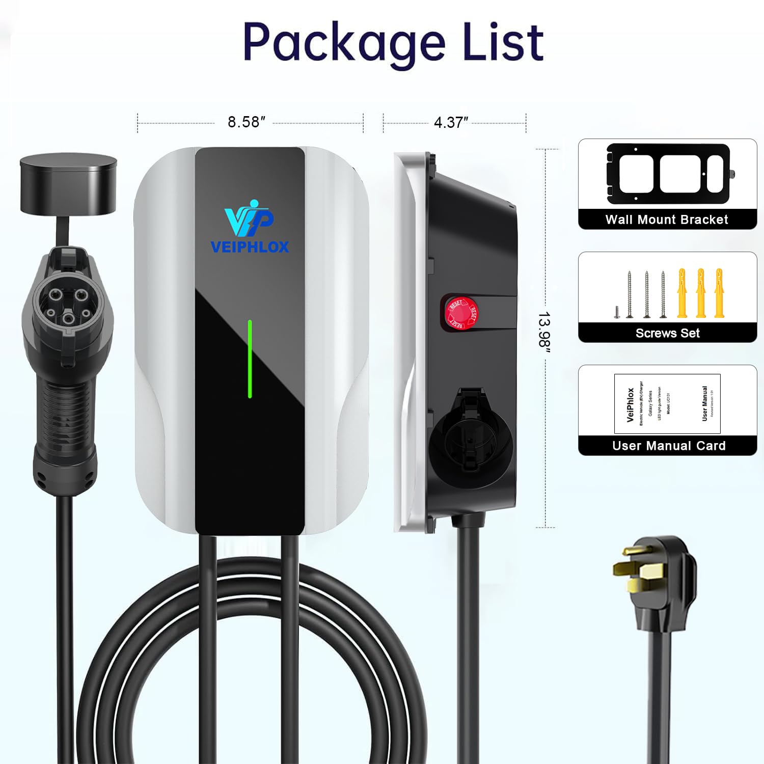 VEIPHLOX supports all J1772 EVs for broad compatibility.