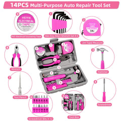 VEIYIE pink safety hammer for quick escape from a vehicle