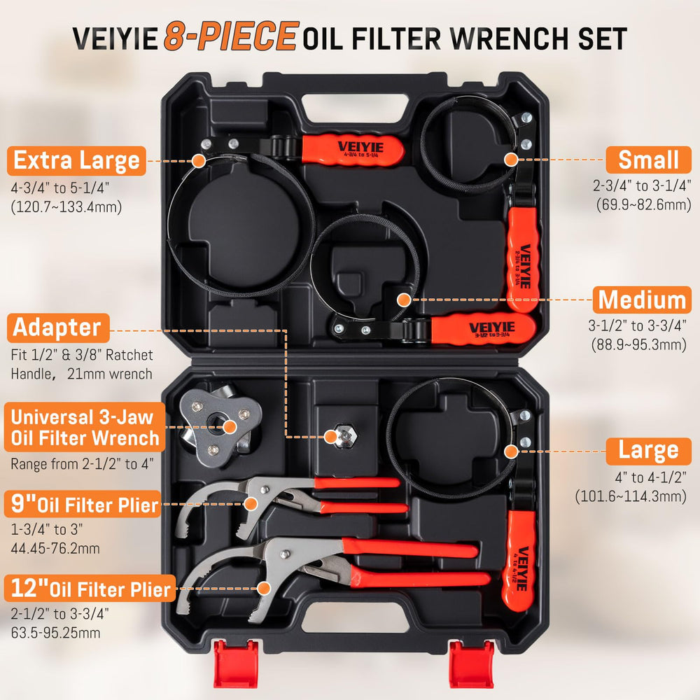 VEIYIE durable storage case keeps tools organized and ready.
