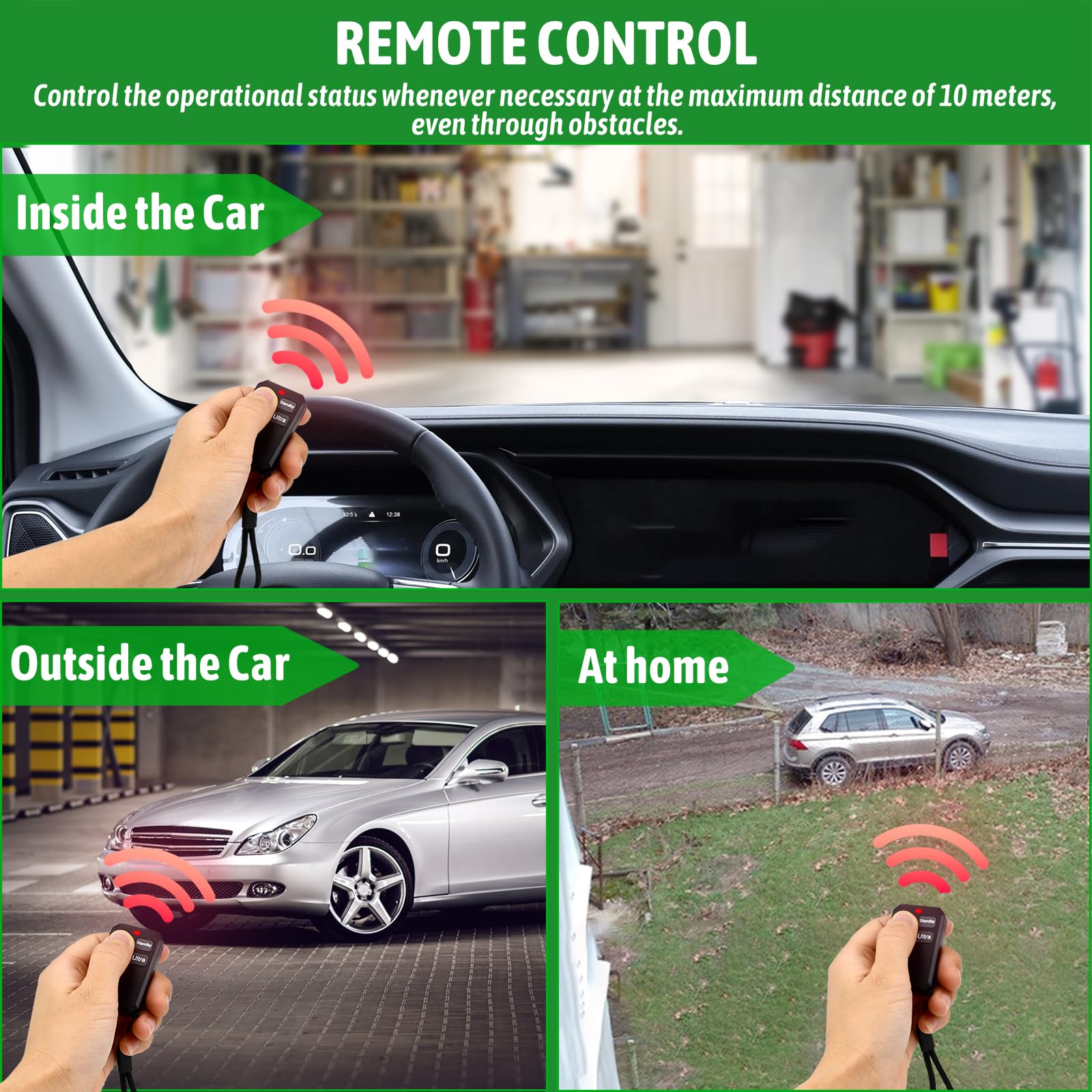 Vekibee auto shutoff protects the vehicle battery during operation