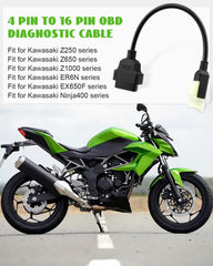 VelvetunVillay Kawasaki Z250 connector enables quick motorcycle diagnostics