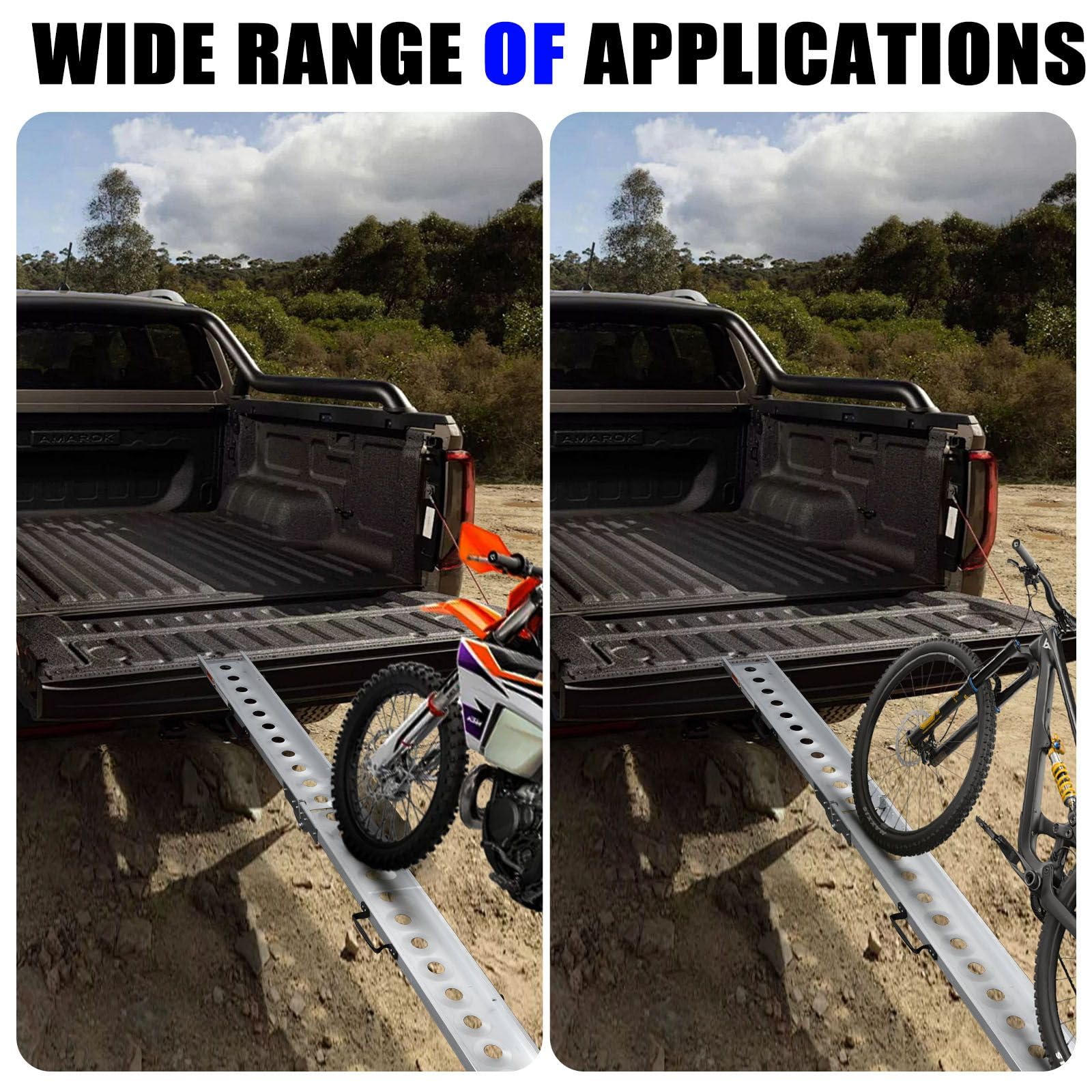 VENDAV ramp length 84.56 inches lowers the loading angle.