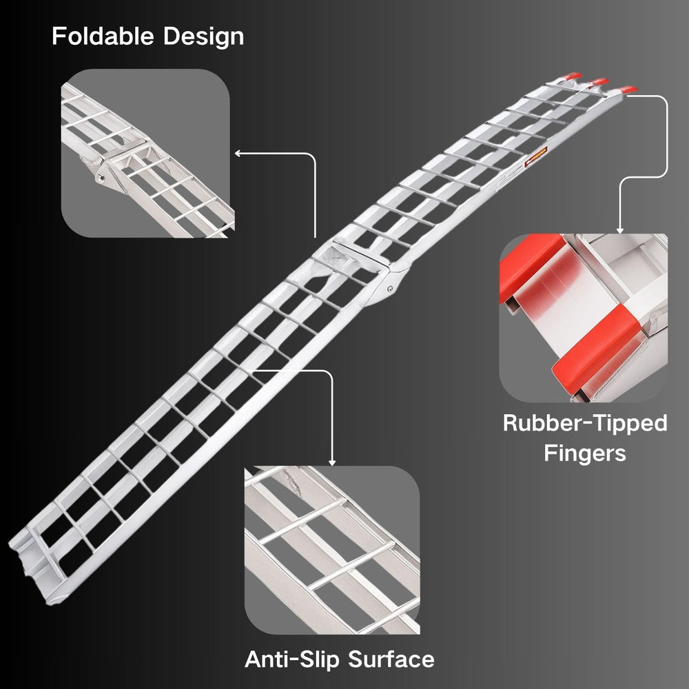 VENDAV ATV ramps with tailgate contact and rubber-tipped fingers