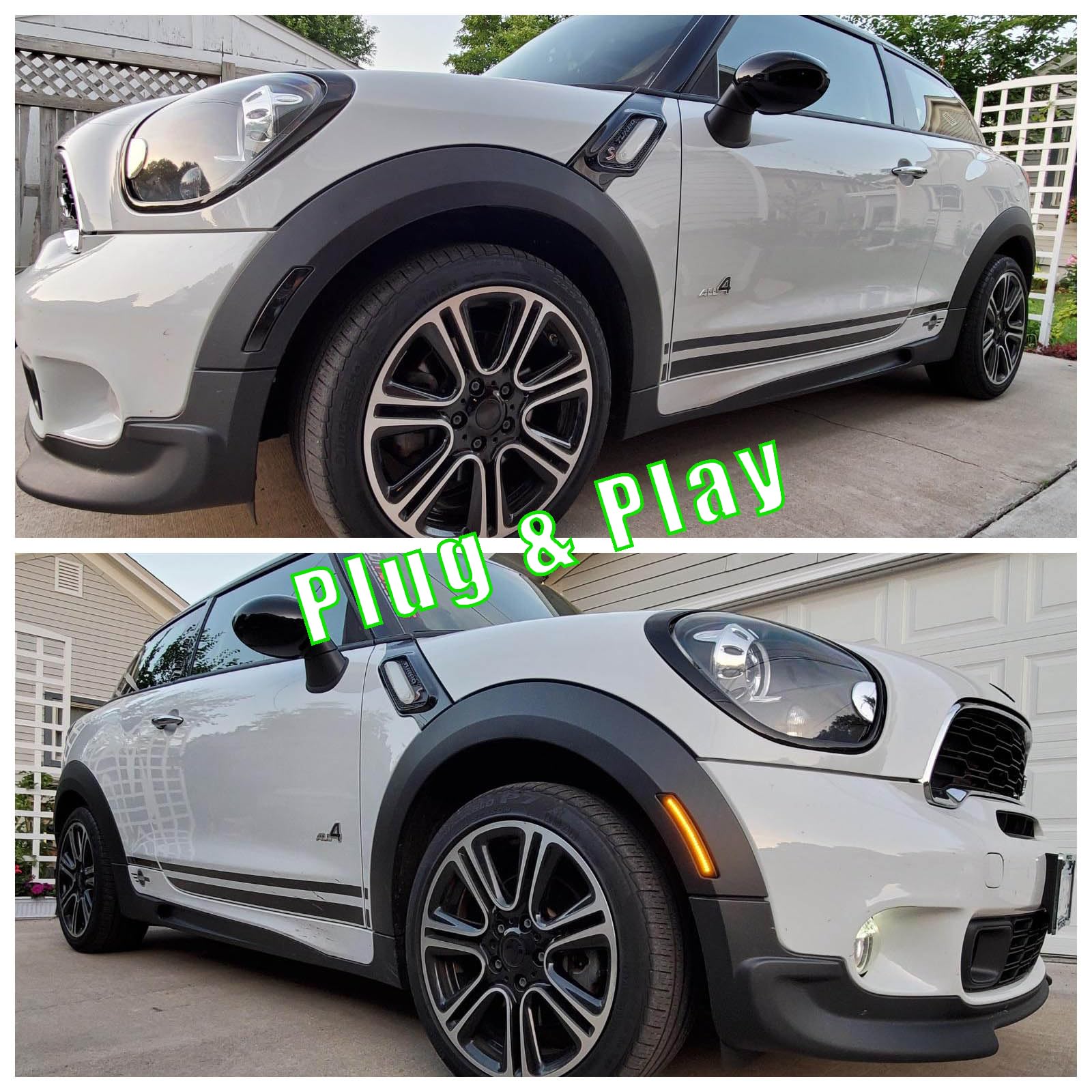 Venyeeda LED side marker kit installed on driver side for MINI Cooper