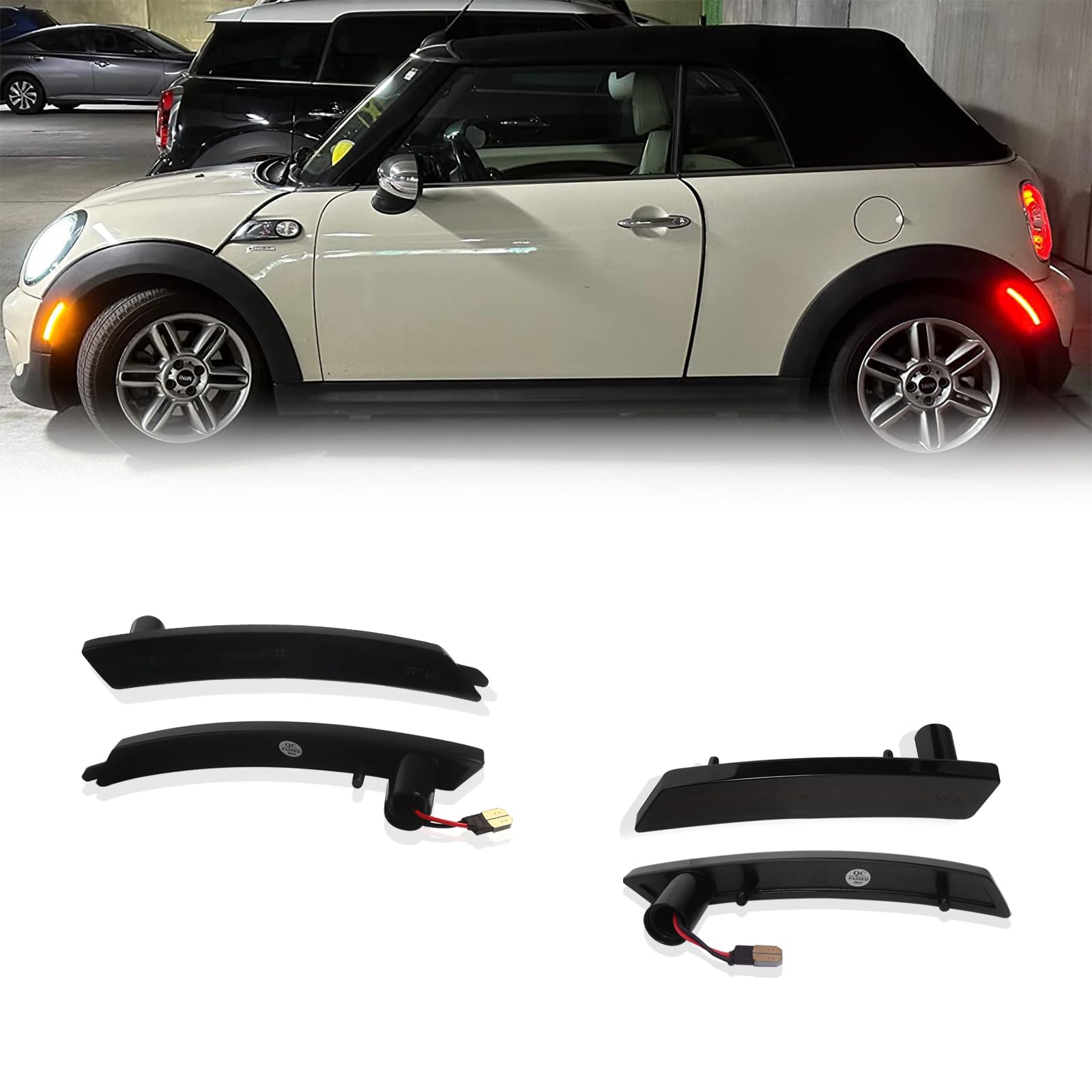 Venyeeda LED side marker kit installed on passenger side for MINI Cooper
