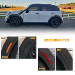 Venyeeda LED rear red side marker with smoked lens improves signaling from behind