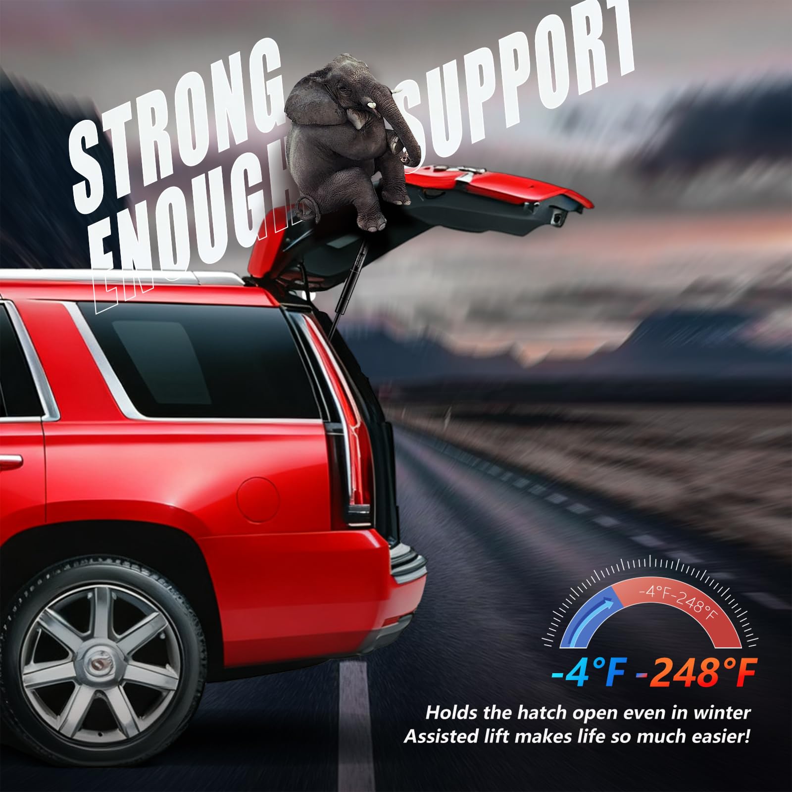 Vepagoo 6156 Chevrolet SUV liftgate struts for ease of use