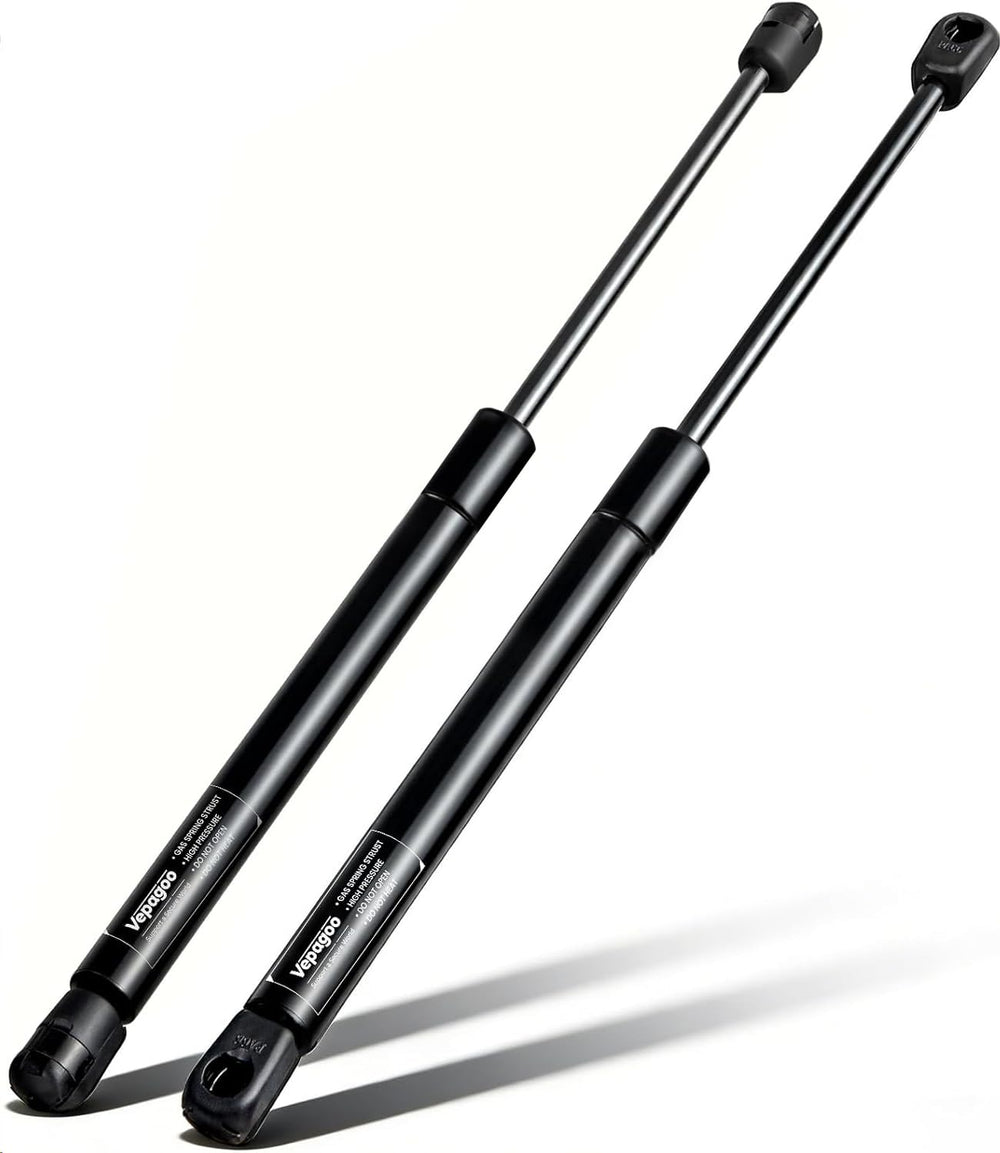 Vepagoo C16-02622 gas struts installed on a Leer camper shell for smooth lifting.
