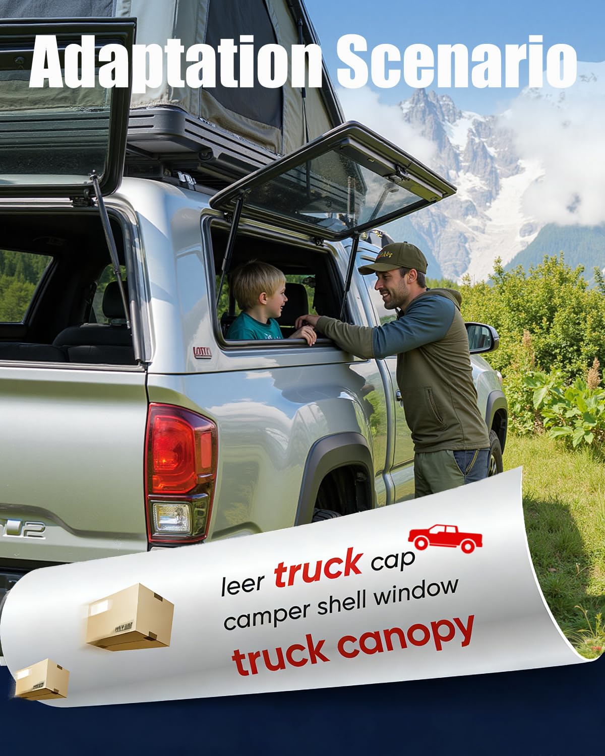Vepagoo C16-33309 15.7-inch gas struts side view for camper canopy.