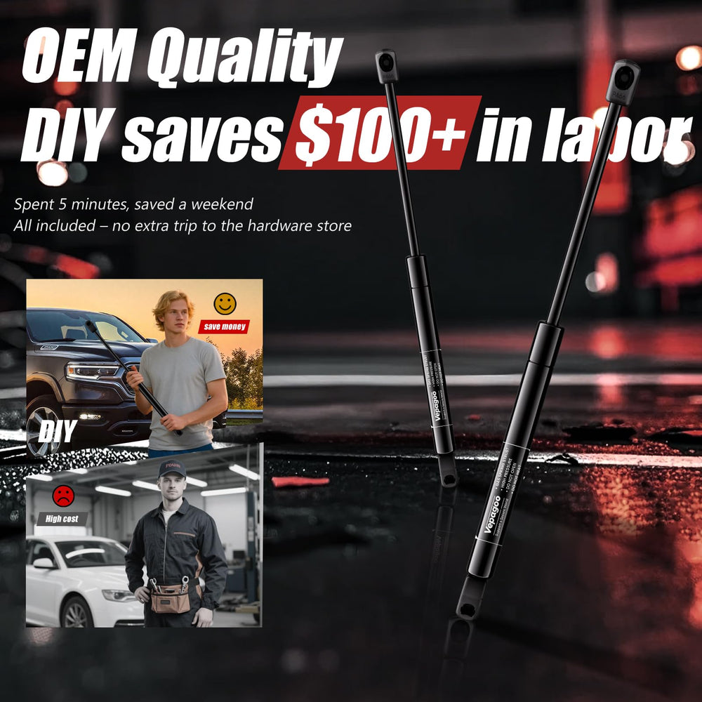Vepagoo quick installation guide for hood struts
